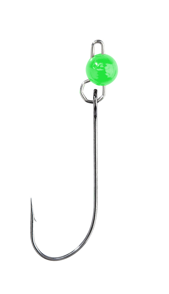 Set Cheburashka Tungsteno Per Pesca - 6 Ganci Ultra Leggeri Con Perle UV Neon Per Trote E Persici - Foto 11