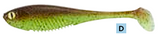 PUNKER 9CM Softbait 6 colours to choose from - UV ACTIVE - (Sinking)