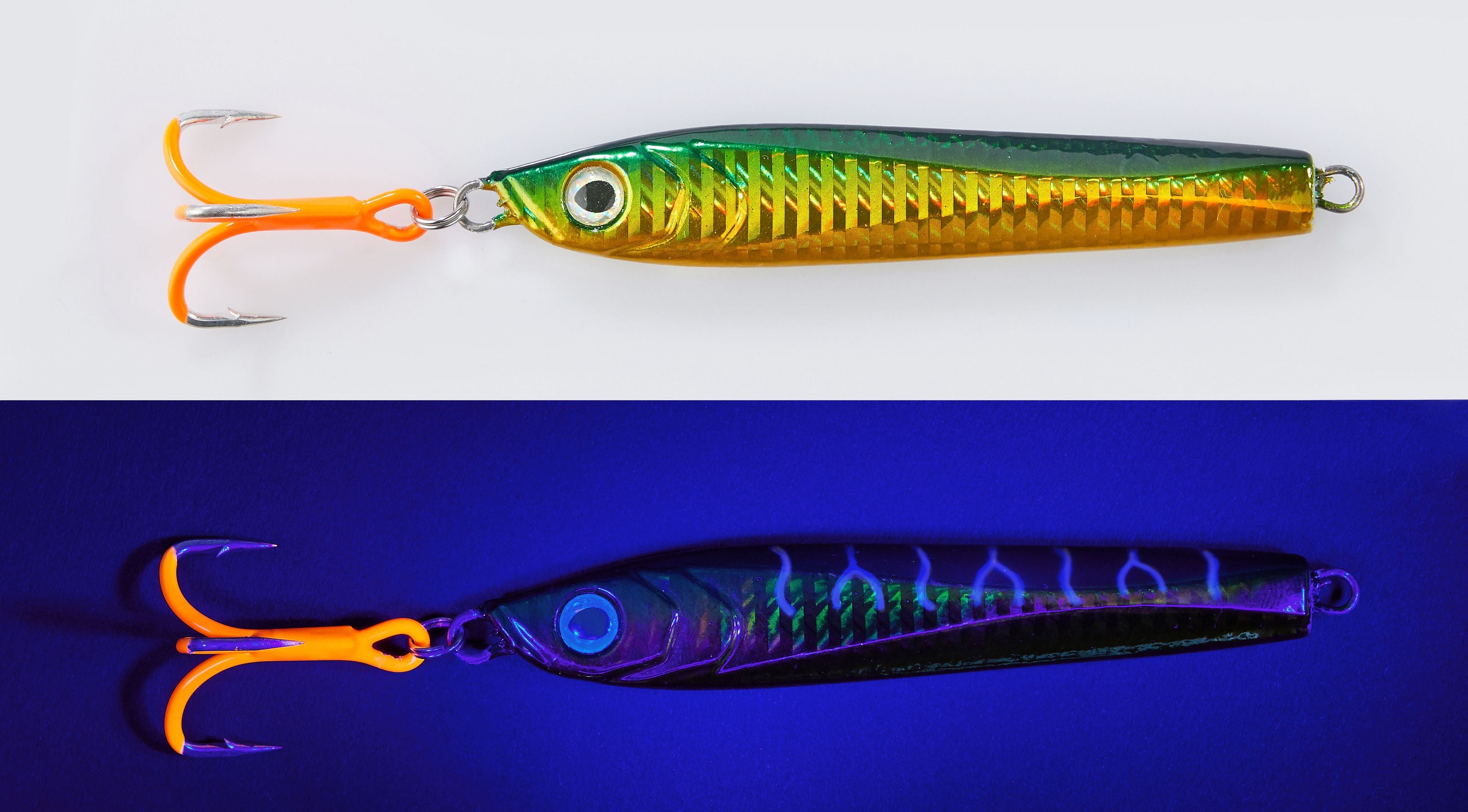 UV Jigs with Orange Treble Hook – Balzer Fishing